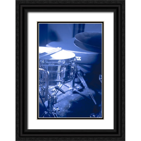 Drum Sticks  Black Ornate Wood Framed Art Print with Double Matting by J:L Design