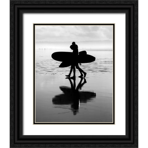 Dream in Black and White  Black Ornate Wood Framed Art Print with Double Matting by Paul, Martin