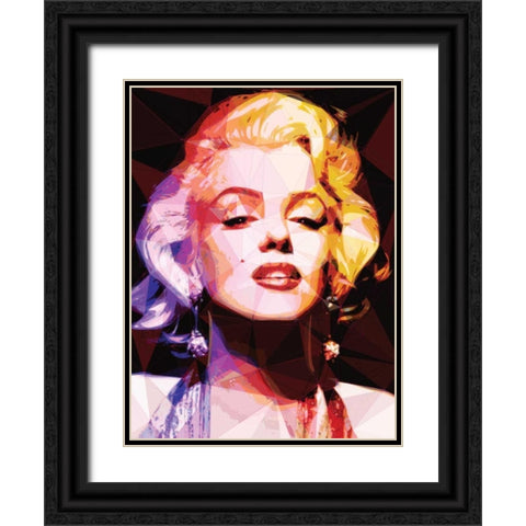 Marilyn Black Ornate Wood Framed Art Print with Double Matting by Varrasso, Enrico