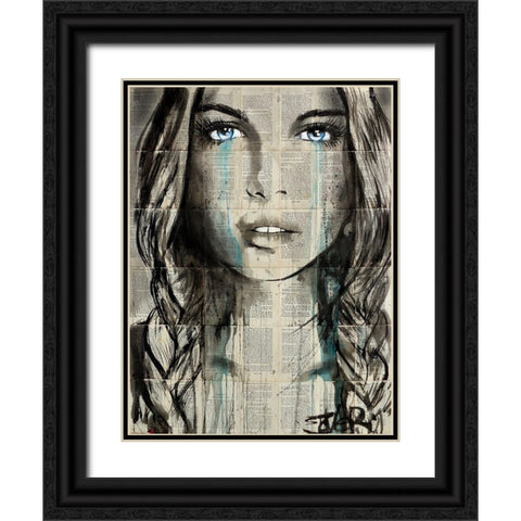 Blue Shore  Black Ornate Wood Framed Art Print with Double Matting by Jover, Loui