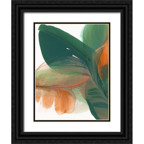 Green Parrot I  Black Ornate Wood Framed Art Print with Double Matting by McFarland, Vicki