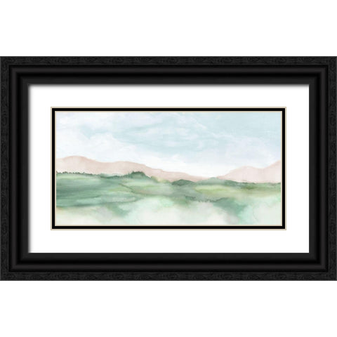 Terracotta Land II  Black Ornate Wood Framed Art Print with Double Matting by Mavis, Luna