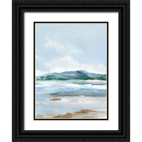 Coastal Blue Mountains I Black Ornate Wood Framed Art Print with Double Matting by Mavis, Luna