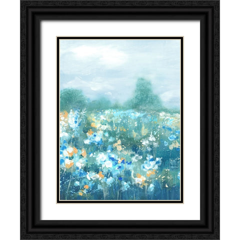 Wild Flower Oasis I Black Ornate Wood Framed Art Print with Double Matting by Mavis, Luna