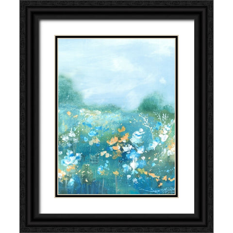 Wild Flower Oasis II Black Ornate Wood Framed Art Print with Double Matting by Mavis, Luna
