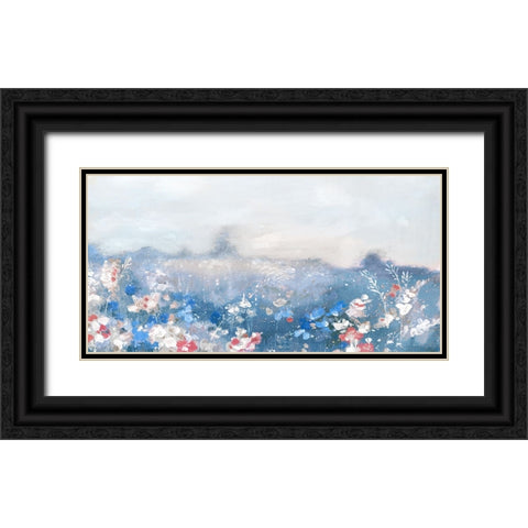 Paradise of Flowers Black Ornate Wood Framed Art Print with Double Matting by Mavis, Luna