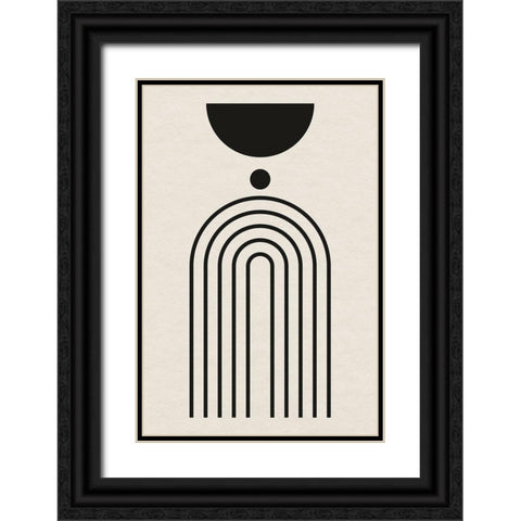 Geometric Minimalist I  Black Ornate Wood Framed Art Print with Double Matting by William, Gary