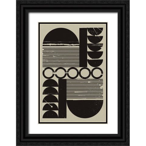 Black Alignment I  Black Ornate Wood Framed Art Print with Double Matting by William, Gary