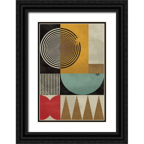 Colourful Heart I  Black Ornate Wood Framed Art Print with Double Matting by William, Gary