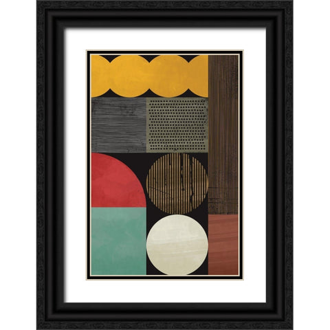 Colourful Heart II  Black Ornate Wood Framed Art Print with Double Matting by William, Gary
