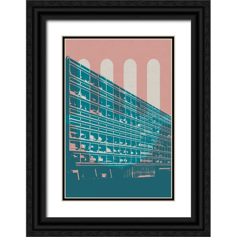 Architecture V Black Ornate Wood Framed Art Print with Double Matting by William, Gary