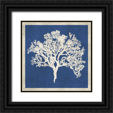 Cobalt Coral II Black Ornate Wood Framed Art Print with Double Matting by Wilson, Aimee