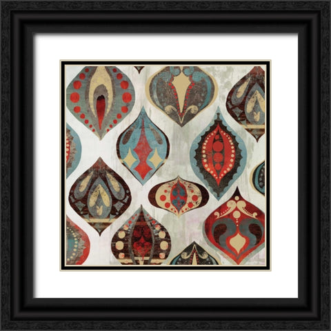 Ornamental I Black Ornate Wood Framed Art Print with Double Matting by Aimee