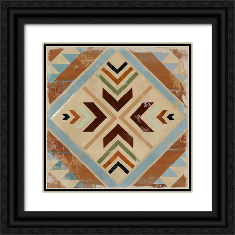 Navajo Tile II  Black Ornate Wood Framed Art Print with Double Matting by Wilson, Aimee