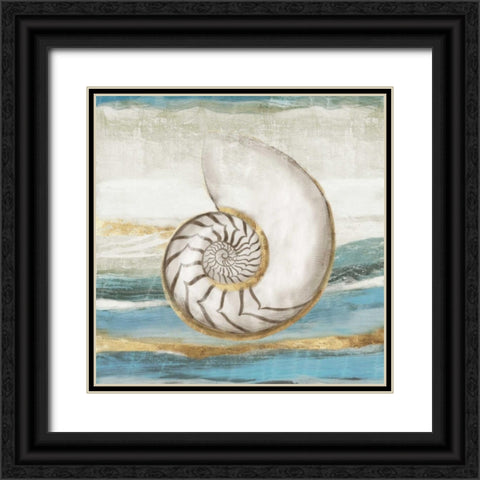 Pacific Touch I Black Ornate Wood Framed Art Print with Double Matting by Wilson, Aimee