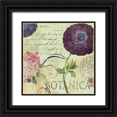 Botanica Black Ornate Wood Framed Art Print with Double Matting by Wilson, Aimee