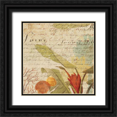 Palms I - Mini Black Ornate Wood Framed Art Print with Double Matting by Wilson, Aimee