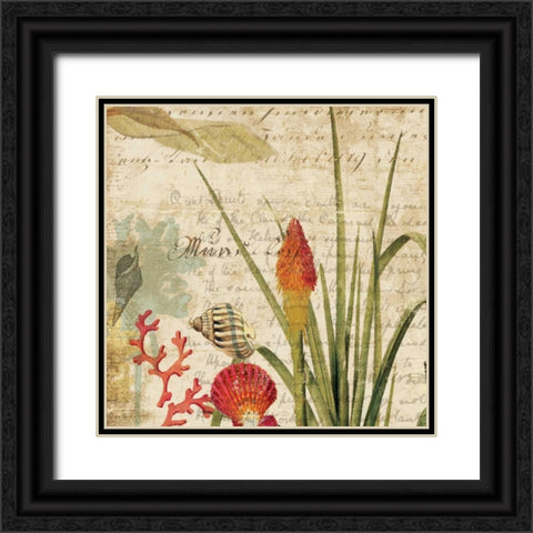 Palms II - Mini Black Ornate Wood Framed Art Print with Double Matting by Wilson, Aimee