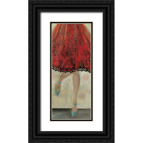 Lets Dance II Black Ornate Wood Framed Art Print with Double Matting by Wilson, Aimee