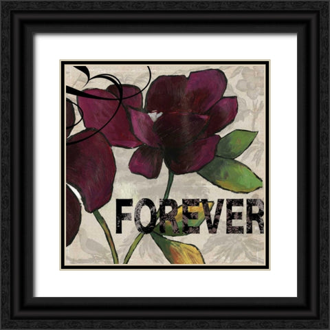 Forever - Mini Black Ornate Wood Framed Art Print with Double Matting by Wilson, Aimee