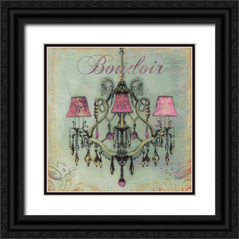 Boudoir - Mini Black Ornate Wood Framed Art Print with Double Matting by Wilson, Aimee