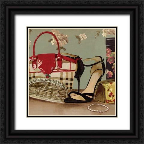 My New Purse - Mini Black Ornate Wood Framed Art Print with Double Matting by Wilson, Aimee