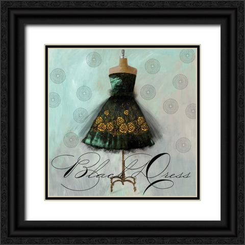 Black Dress Black Ornate Wood Framed Art Print with Double Matting by Wilson, Aimee