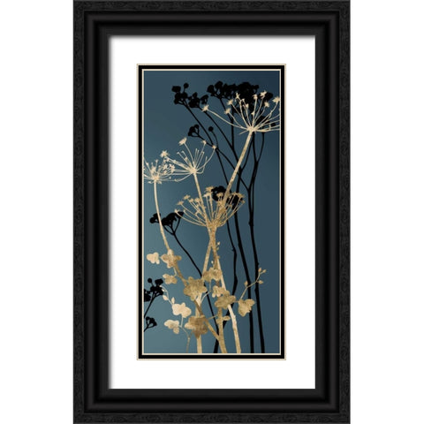 Twilight Botanicals I Black Ornate Wood Framed Art Print with Double Matting by Wilson, Aimee