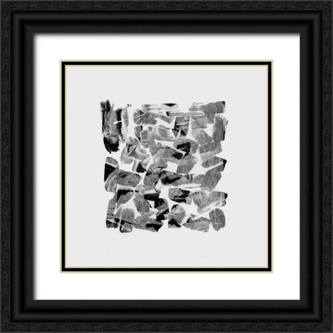 White Scrub I Black Ornate Wood Framed Art Print with Double Matting by Cartissi