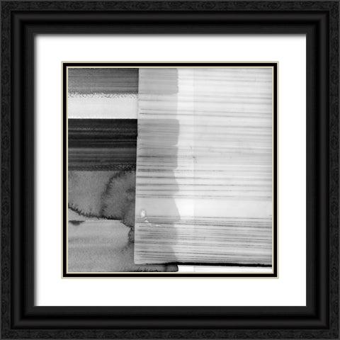 White Band III Black Ornate Wood Framed Art Print with Double Matting by Cartissi