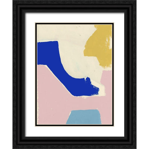 Playful VII Black Ornate Wood Framed Art Print with Double Matting by Cartissi