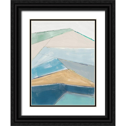 Sailors Cliffs I  Black Ornate Wood Framed Art Print with Double Matting by Cartissi