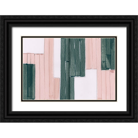 Stop Motion Black Ornate Wood Framed Art Print with Double Matting by Cartissi