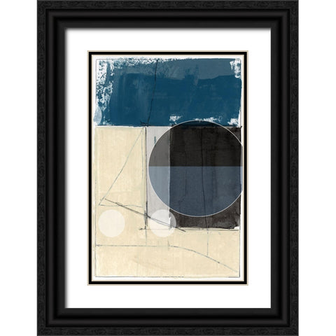 Bluff Block III Black Ornate Wood Framed Art Print with Double Matting by cartissi