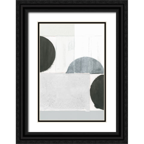 Shape Parade III Black Ornate Wood Framed Art Print with Double Matting by Cartissi
