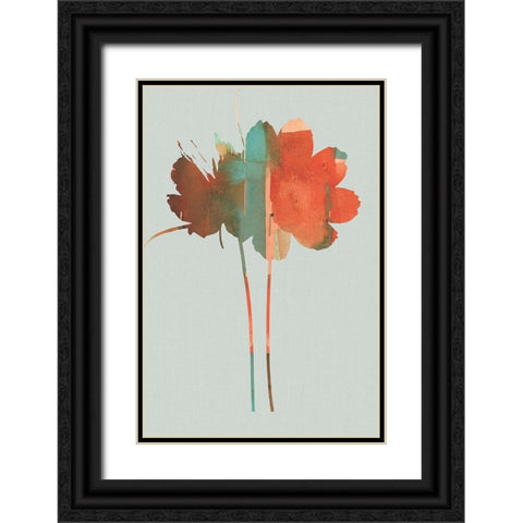 Pastel Union I Black Ornate Wood Framed Art Print with Double Matting by Cartissi