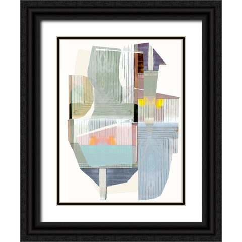 Bright Romance I Black Ornate Wood Framed Art Print with Double Matting by Cartissi