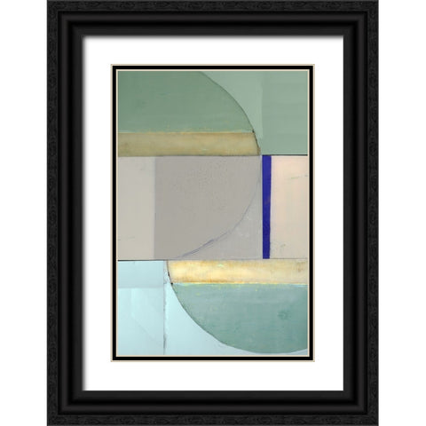 Signals I Black Ornate Wood Framed Art Print with Double Matting by Cartissi