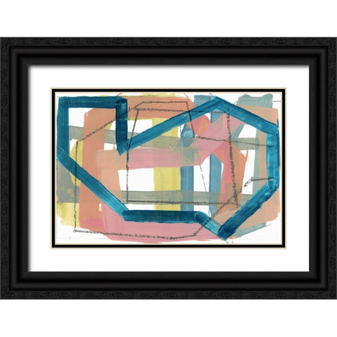 Curbing I Black Ornate Wood Framed Art Print with Double Matting by Cartissi