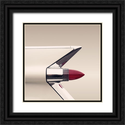 US classic car Coupe Deville 1959 Black Ornate Wood Framed Art Print with Double Matting by Gube