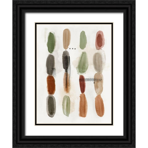Stacked Pallets II  Black Ornate Wood Framed Art Print with Double Matting by Hazel J
