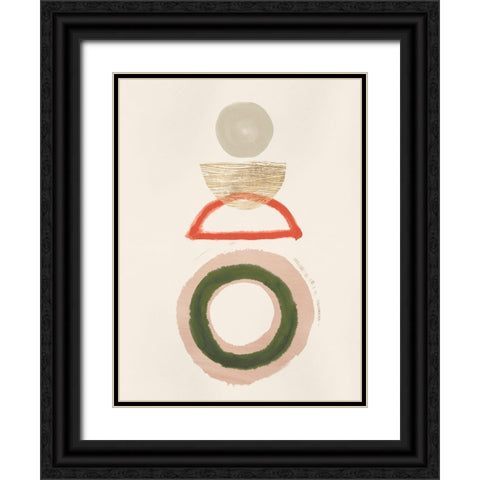 Crescent Lunar II  Black Ornate Wood Framed Art Print with Double Matting by Hazel J