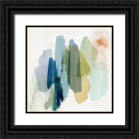 Dreams in Motion I Black Ornate Wood Framed Art Print with Double Matting by Hazel J