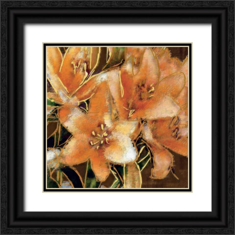 Apricot Dream I Black Ornate Wood Framed Art Print with Double Matting by Ashfield, Lane