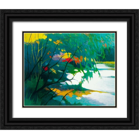 Noonday Dreams Black Ornate Wood Framed Art Print with Double Matting by Asoma, Tadashi