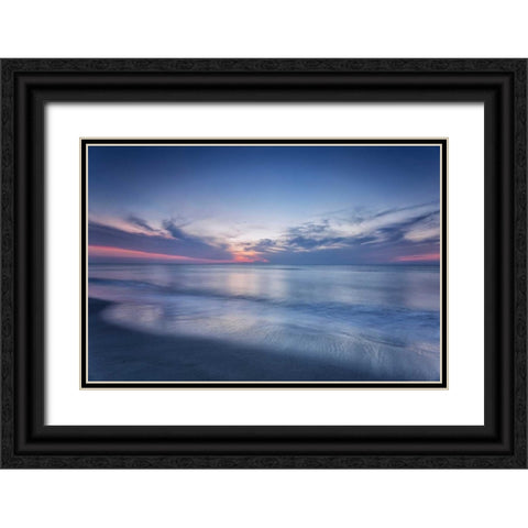 Atlantic Sunrise No. 7 Black Ornate Wood Framed Art Print with Double Matting by Amoruso, Robert J.