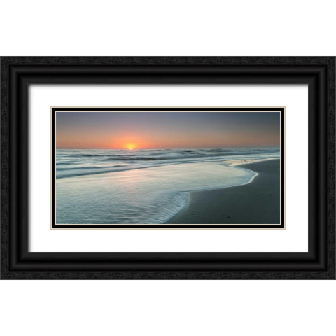Atlantic Sunrise No. 8 Black Ornate Wood Framed Art Print with Double Matting by Amoruso, Robert J.
