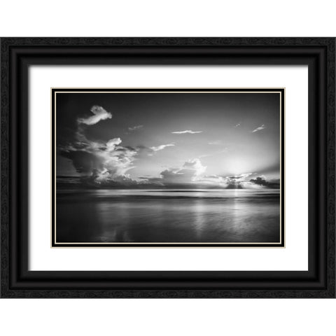 Atlantic Sunrise No. 27 Black Ornate Wood Framed Art Print with Double Matting by Amoruso, Robert J.
