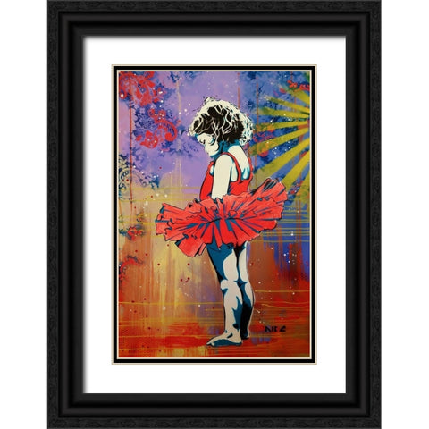 Lifes A Dance 2 Black Ornate Wood Framed Art Print with Double Matting by AbcArtAttack