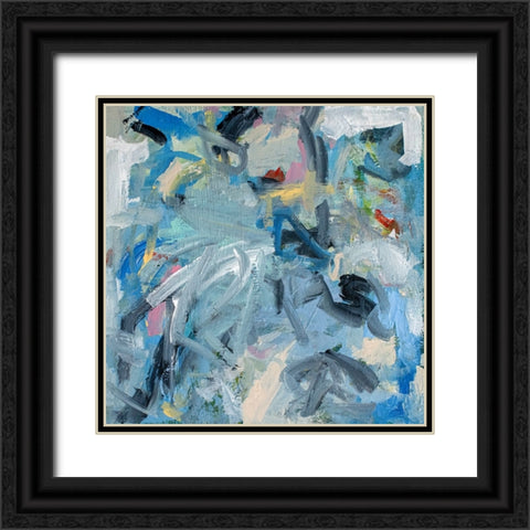 Berliner Blau Black Ornate Wood Framed Art Print with Double Matting by Apperlo, Mila